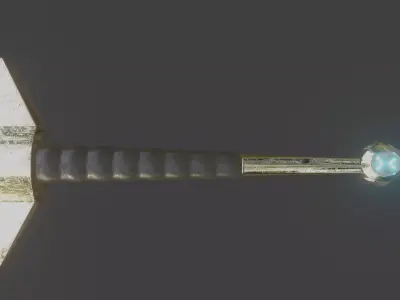 ancient sword Low-poly 3D model get