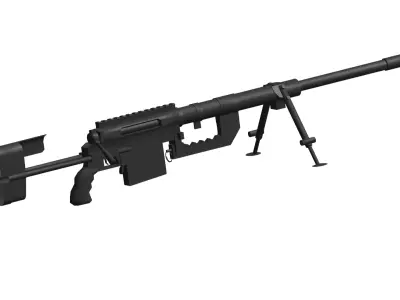 CheyTac Intervention sniper rifle 3D model purchase