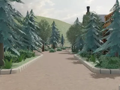 Forest Village 3D model order