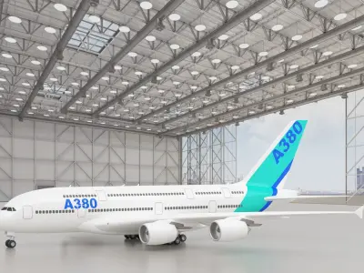 Airbus A380 - 4K 3D model