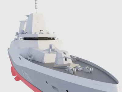 frigate F126 3D model