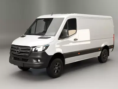 Mercedes Sprinter 4x4 low roof EU 3D model