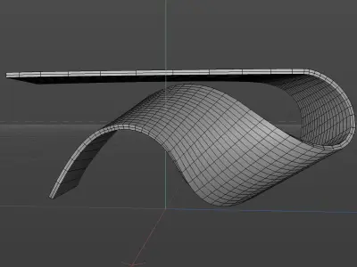 Coffee table one pace wood Free 3D model