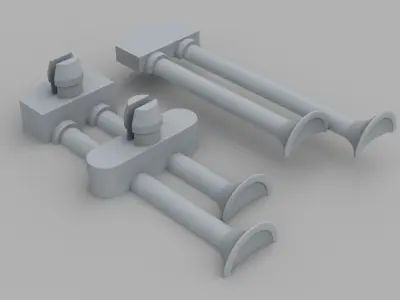 Lumar Toy Crane Replacement Air Horns 3D print model
