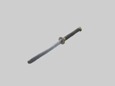 Trainingsword Model Low-poly 3D model