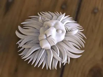 lion head 3D model purchase