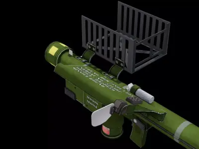 FIM 92 Stinger Missile Launcher Game Ready Military Asset Low-poly 3D model
