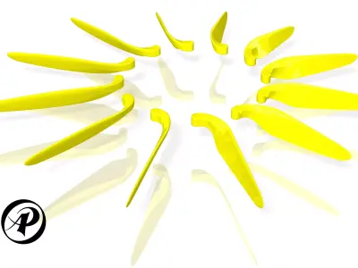 Folding Propeller AP-PR-009 11-8 3D print model