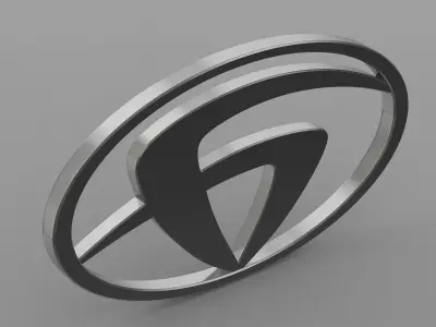 bzkt logo 3D model