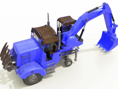 Powerful Bastard 2000 Low-poly 3D model