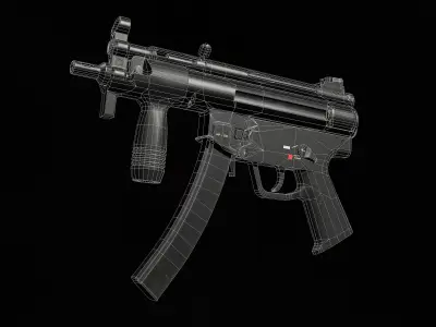 MP - 5K Low-poly 3D model