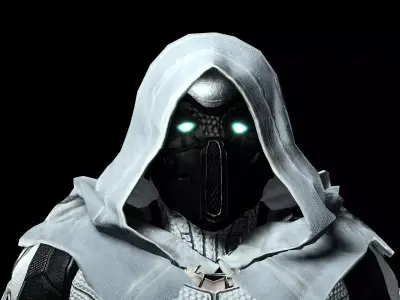 Moon Knight Low-poly 3D model