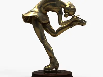  3D Models Figure Skating Statue 3D model