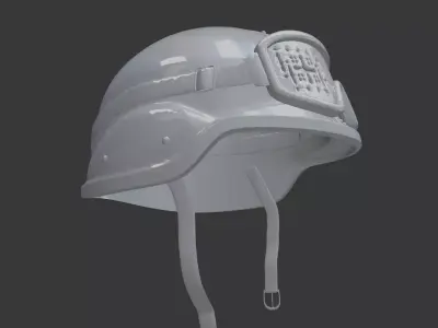 Tactical Military Style Helmet 3D Printable 3D print model