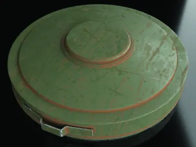 Land Mine 3D model buy