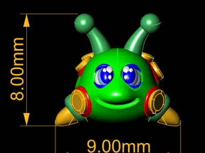 CUTE CATERPILLAR INSECT TOY 3D PRINTABLE MODEL 3D print model