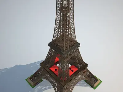 Eiffel Tower High detailed 3D model purchase