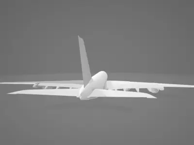 Airbus A380 3D model buy