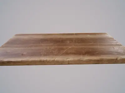 Wooden Cutting Board Low-poly 3D model