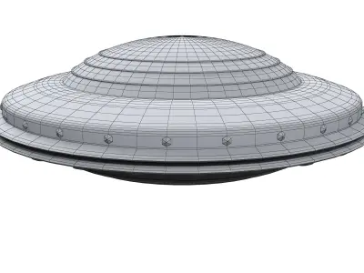 UFO SHIP Low-poly 3D model
