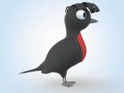 Umbrella Bird 3D model