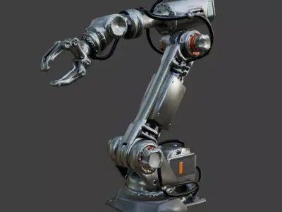 Robotic Arm Low Poly Low-poly 3D model