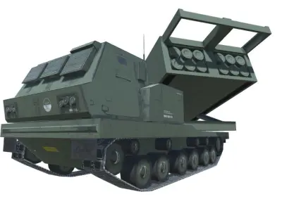 Low Poly M270 MLRS Low-poly 3D model