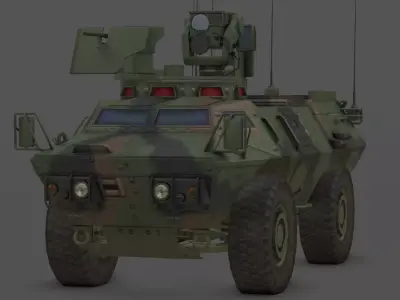 M1200 Armored Knight Low-poly 3D model