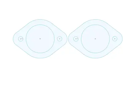 Rear strut reinforcement plate for E36 3D model
