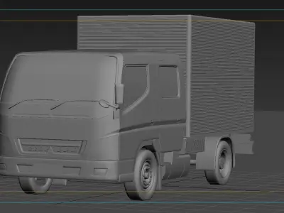 Mitsubishi Fuso   Crew Cab   3D model