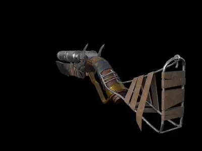 Craft Shotgun Low-poly 3D model