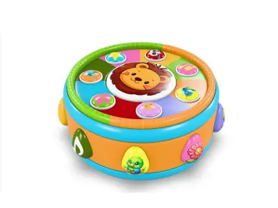 Kids Drum Toy 1 3D model