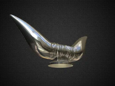 bull hood ornament 3D model