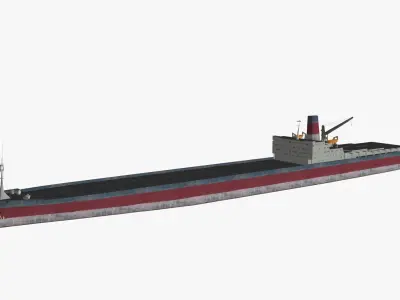 Container ship Low-poly Low-poly 3D model