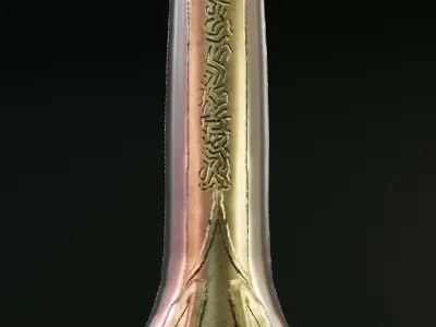 Low Poly Royal Spear Low-poly 3D model