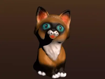 Cat Statue 3D model buy