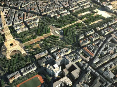 Eiffel Tower Paris  3D model