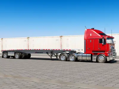 Kenworth K200 Flatbed 3D model