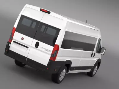 Fiat Ducato Maxi Minibus 2015 3D model
