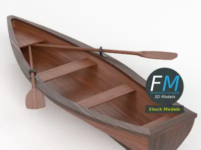 Rowing boat 1 3D model