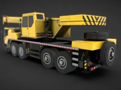 Crane Truck Low-poly 3D model purchase