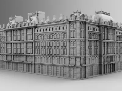 Chicago hotel 3D print model