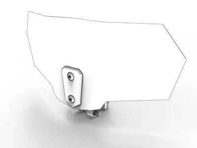 Motorcycle Wind Deflector 3D model