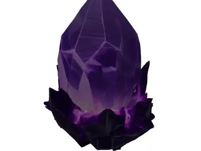Mystic Energy Crystal Gemstone 3D model