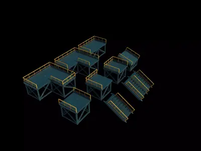 Modular Platform  3D model
