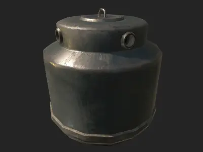 Bottle Recycling Container PBR  Low-poly 3D model