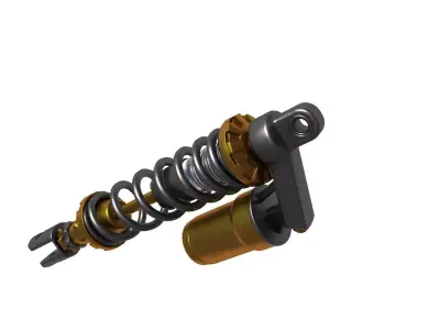 coilover shock absorber 3D model purchase