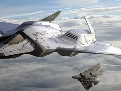 Trident fighter jet 3D model