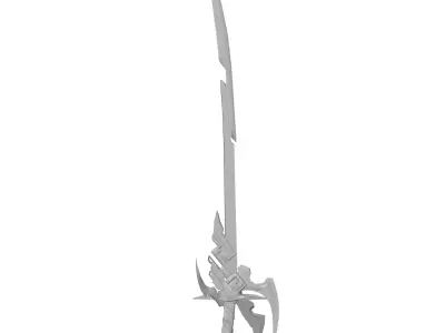 Weapons swords melee weapons  game Low-poly 3D model 2