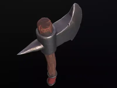 Game-ready Stylized Axe Low-poly 3D model